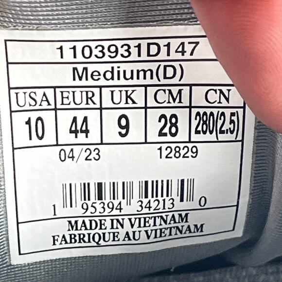 Brooks Ghost 15 Gray Running Shoes Lightweight Sneaker 1103931D147 Men’s Size 10 - Picture 9 of 10